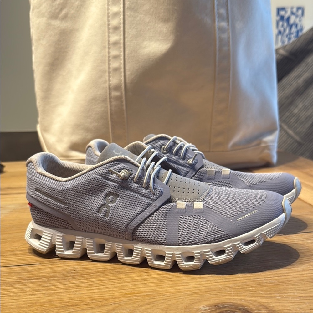 On Running Purple/Gray Athletic Shoes